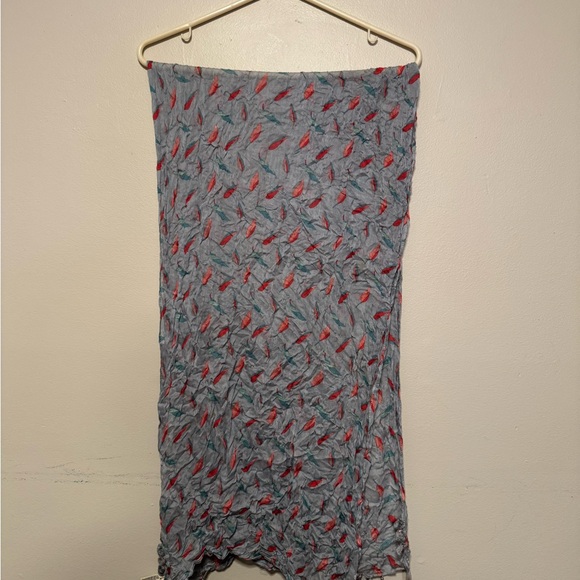 American Eagle Outfitters Accessories - Gray and Pink leaf Patterned Women's scarf